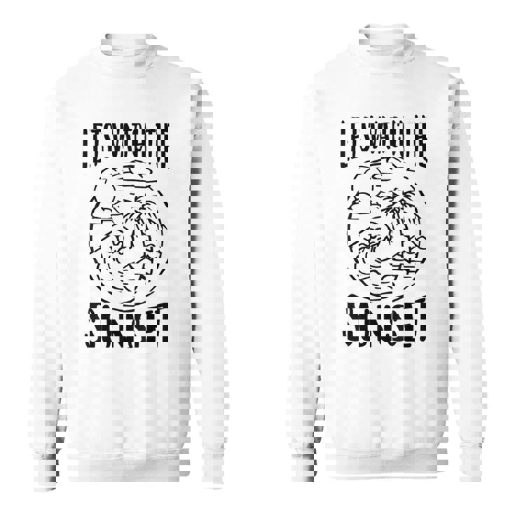 夕日を眺めてみよう スウェットシャツ