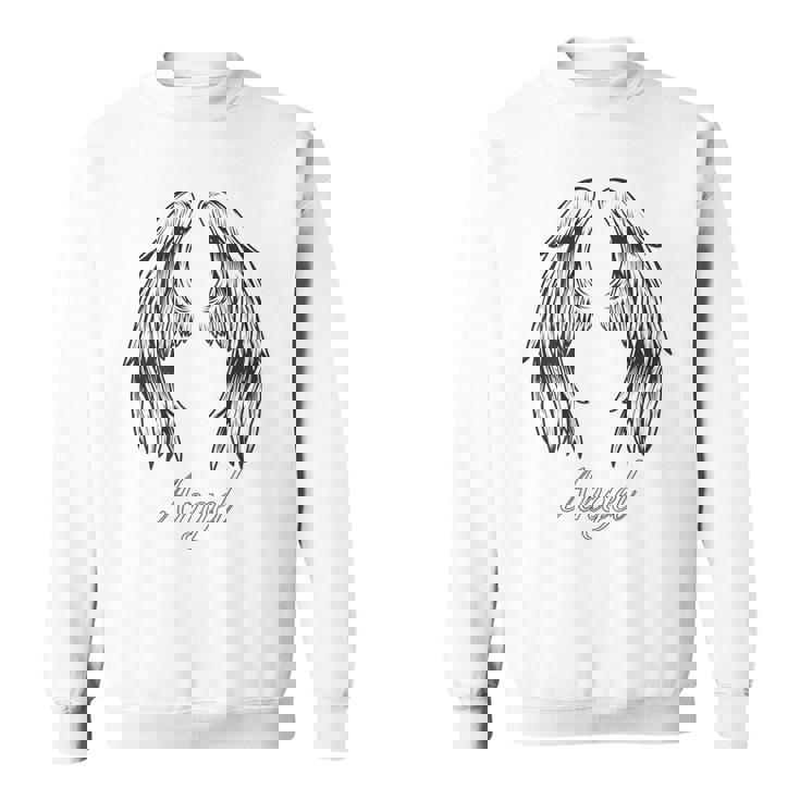 天使 背中には天使の羽 スウェットシャツ