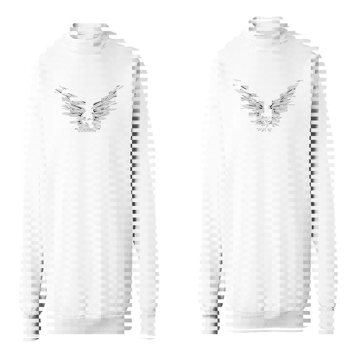 天使の羽 自由な守護天使 スウェットシャツ