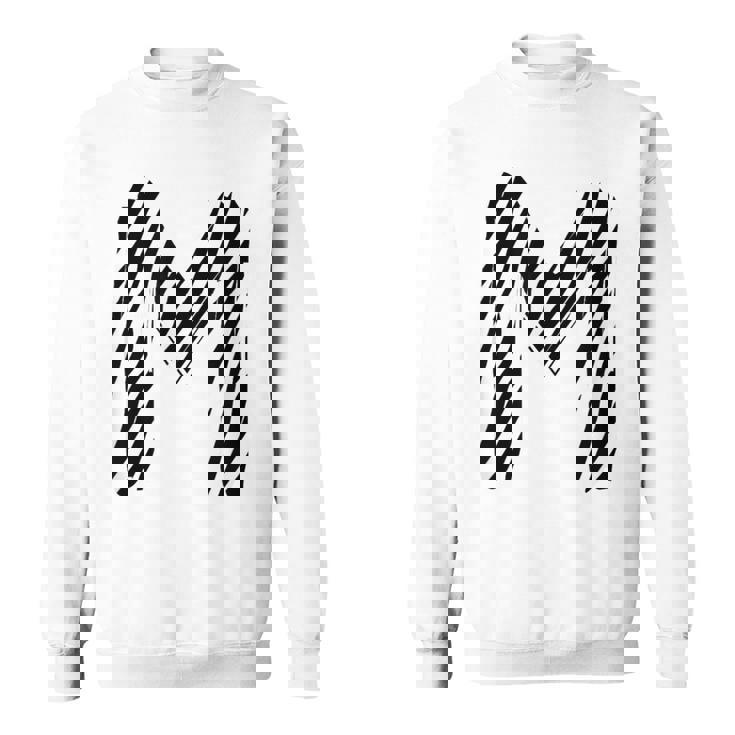 太字 クリエイティブ ゼブラマーカー 文字 M デザイン アニマルシリーズ スウェットシャツ