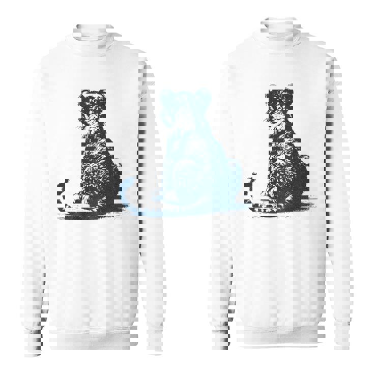 子ライオン – 子ライオンの後姿 スウェットシャツ