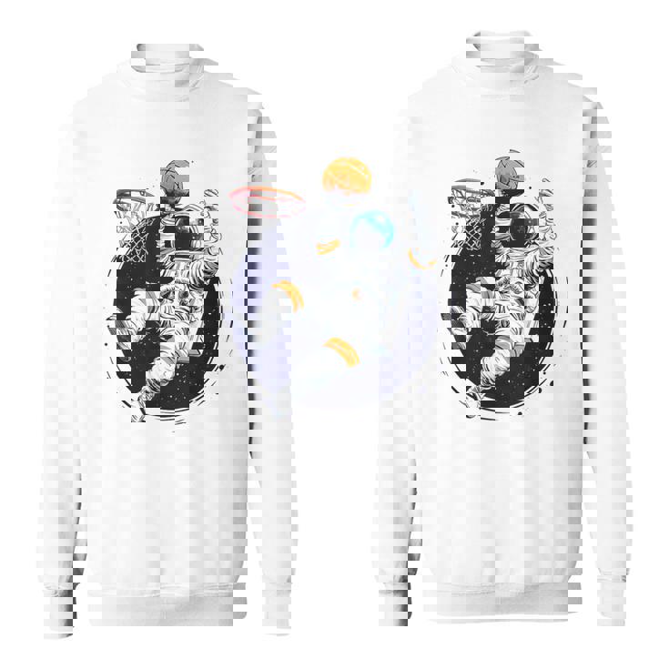 宇宙飛行士 バスケットボール 宇宙 ボール 惑星 銀河 スウェットシャツ