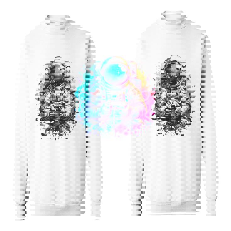 宇宙飛行士宇宙ギフト 科学ギフト 面白い宇宙ゲーマー スウェットシャツ