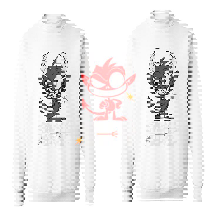 小さな悪魔 いたずらな小悪魔 長袖tシャツ スウェットシャツ