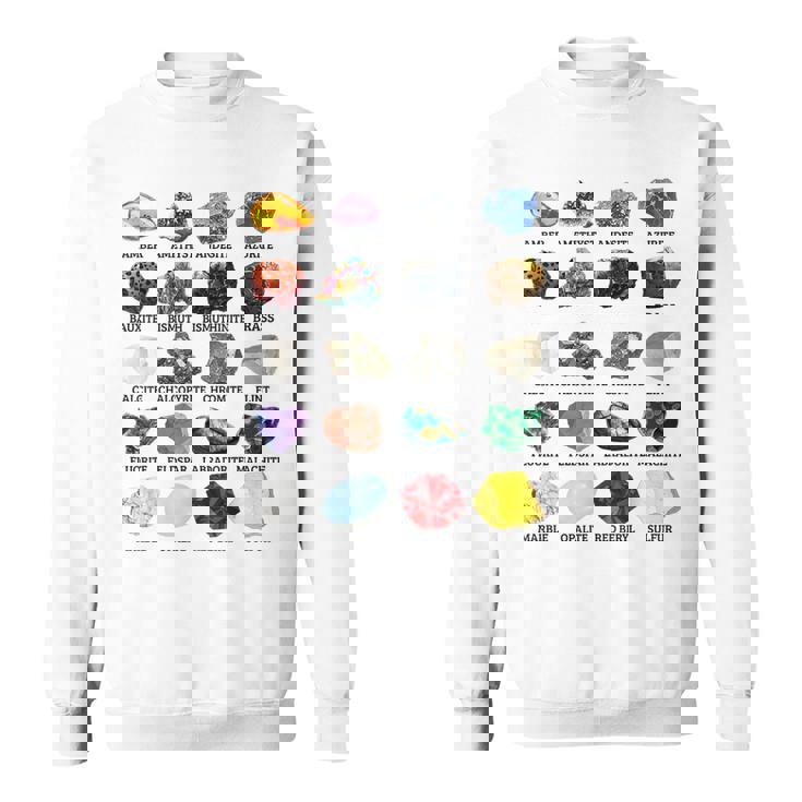 岩石・鉱物の種類 宝石学・地質学 教育 スウェットシャツ