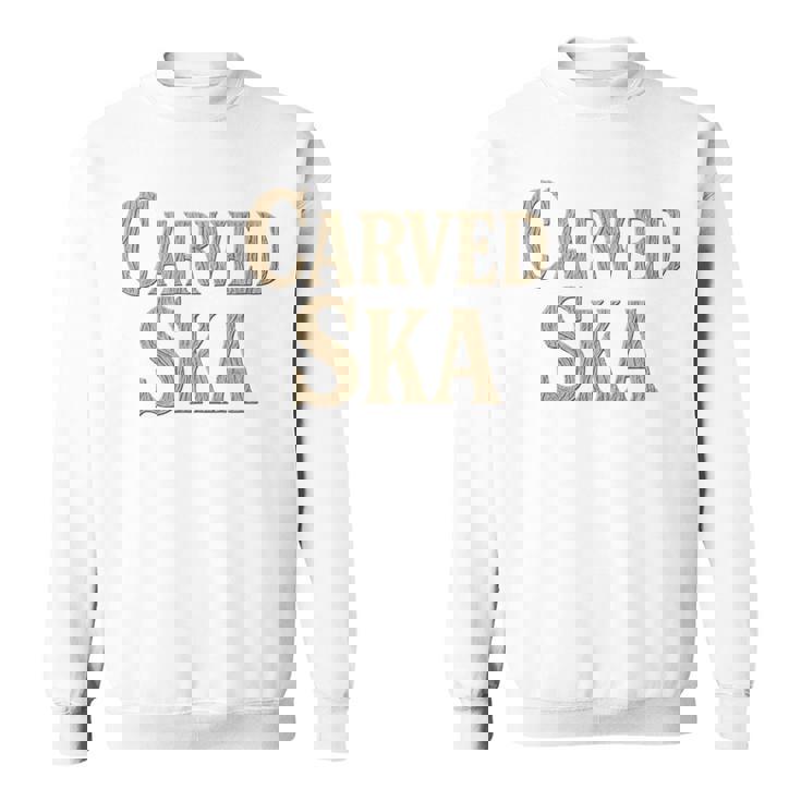 彫刻スカ 長袖tシャツ スウェットシャツ