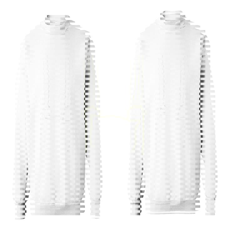 必死にこらえるねこ バックプリント スウェットシャツ