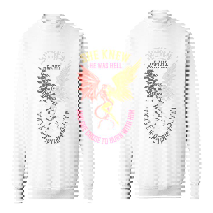 悪魔と天使のパートナー カップルコスチューム バレンタインデー バックプリント スウェットシャツ