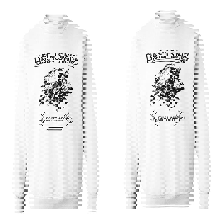 情熱と伝統の猪狩猟 スウェットシャツ