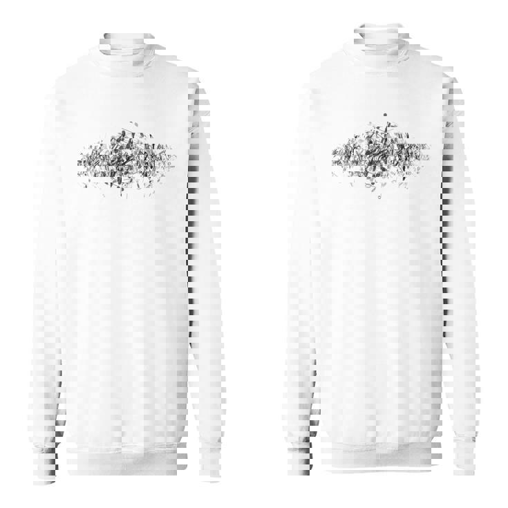 愉快なぐらついたピアノ音符 – ピアニスト&ミュージシャンのグラフィック スウェットシャツ