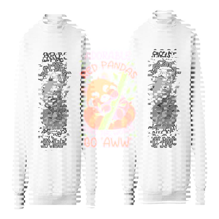 愛らしいレッサーパンダが世界を「Aww」にします。 スウェットシャツ