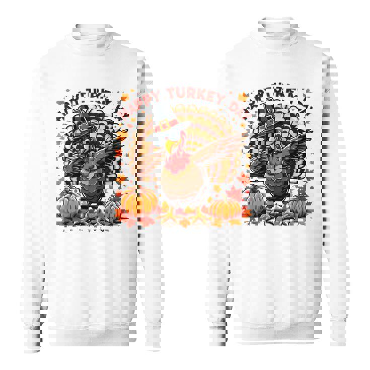 感謝祭 おもしろい 七面鳥巡礼者 軽くたたく 幸せな七面鳥の日 スウェットシャツ