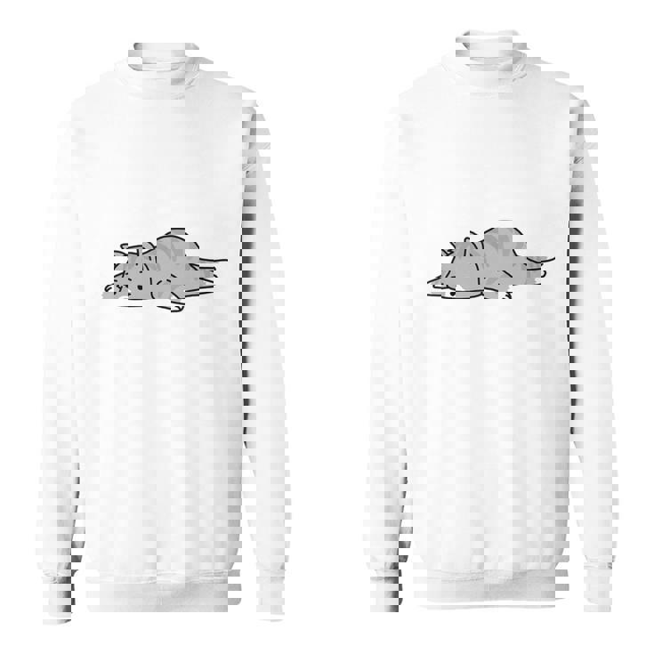 押してもダメならもうダメだ ネタ ことわざ 格言 慣用句 ジョーク ギャグ ダジャレ ツッコミ 猫 おもしろ 長袖tシャツ スウェットシャツ