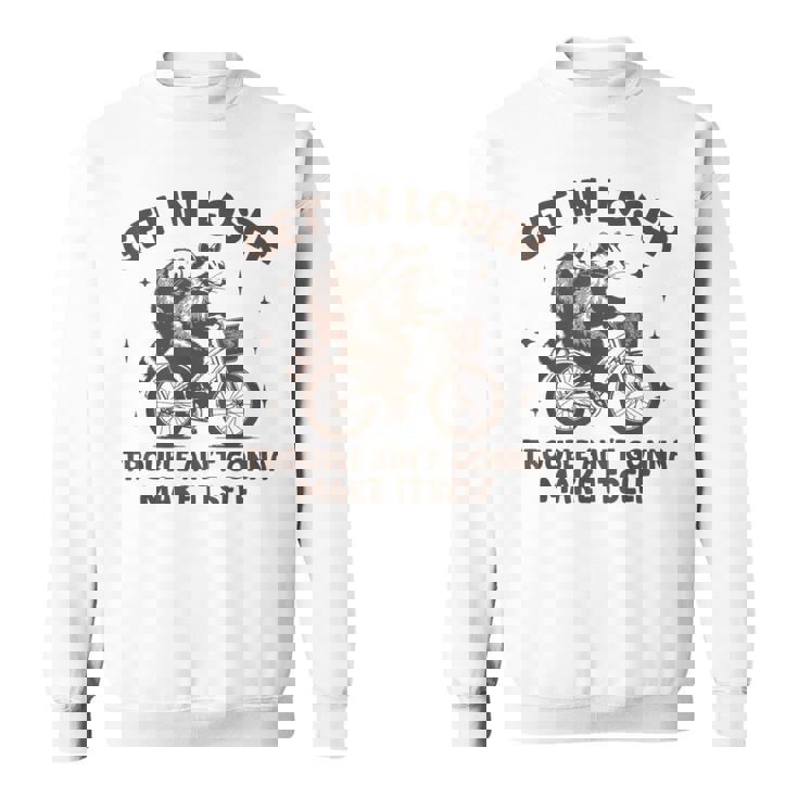 敗者トラブルに巻き込まれてもラクーンポッサムにはならない スウェットシャツ