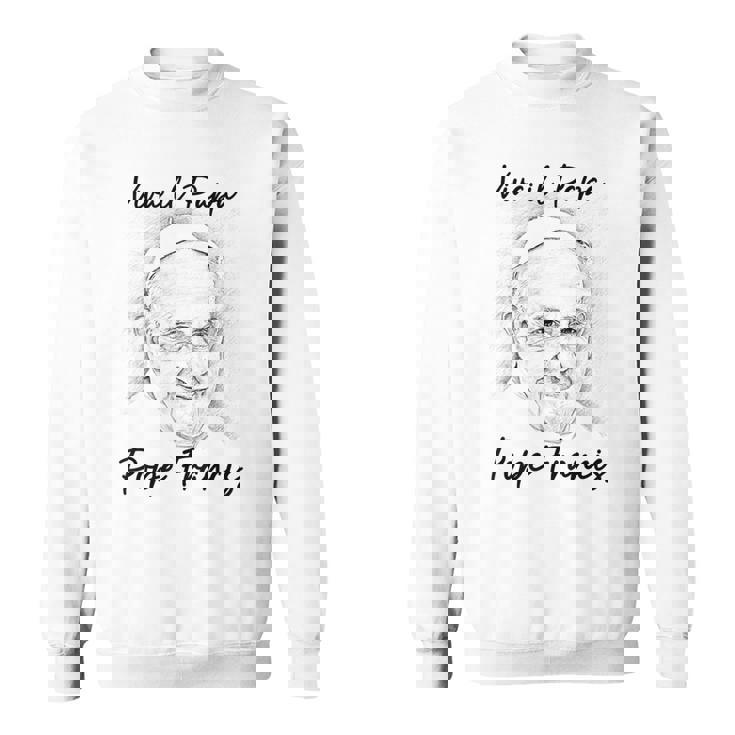 教皇フランシスコ クリスチャン カトリック ビバ イル パパ 教皇 フランシスコ スウェットシャツ