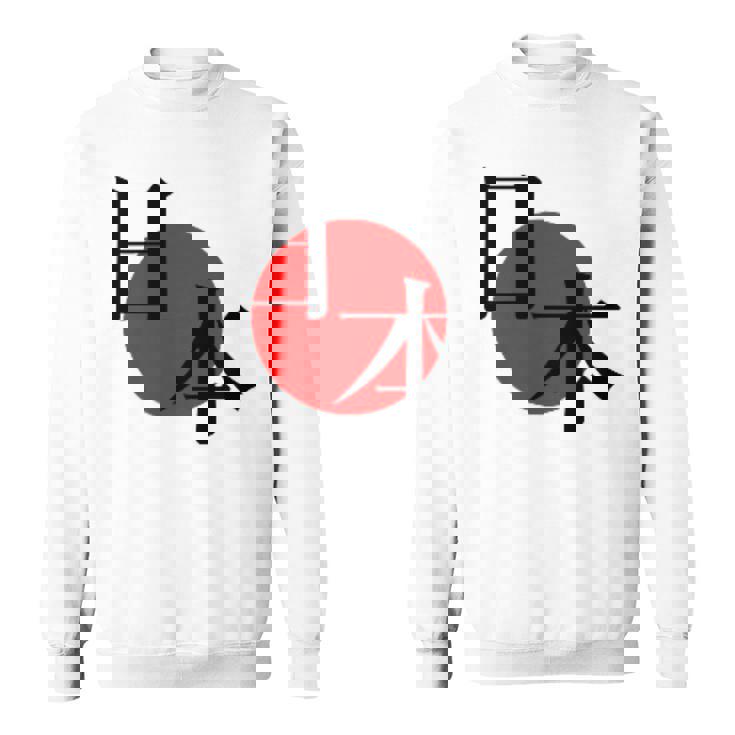 日の丸日本 国旗 ワンポイント スウェットシャツ