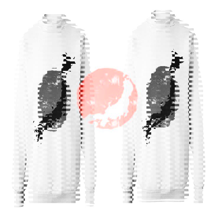 日本 赤 太陽 日本 列島 地図 かっこいい 国旗 スタイル スウェットシャツ