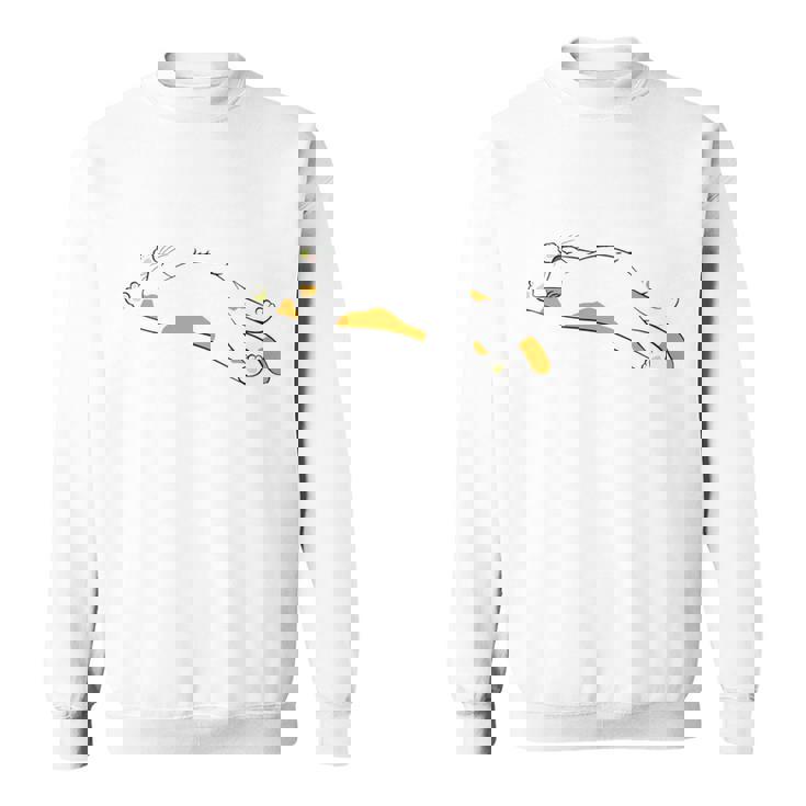 明日から本気出す 面白い猫のことわざ 長袖tシャツ スウェットシャツ