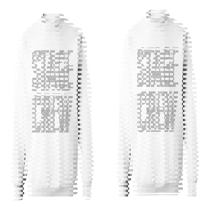 映画、テレビ、劇場、カメラ用のステージクルーが背面にプリントされています。 スウェットシャツ