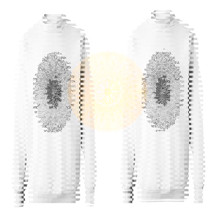 曼荼羅 最高のヨガバックプリント スウェットシャツ
