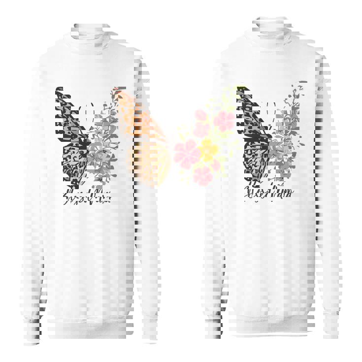 最高のママ史上最高の母の日祝福されたママ 長袖tシャツ スウェットシャツ