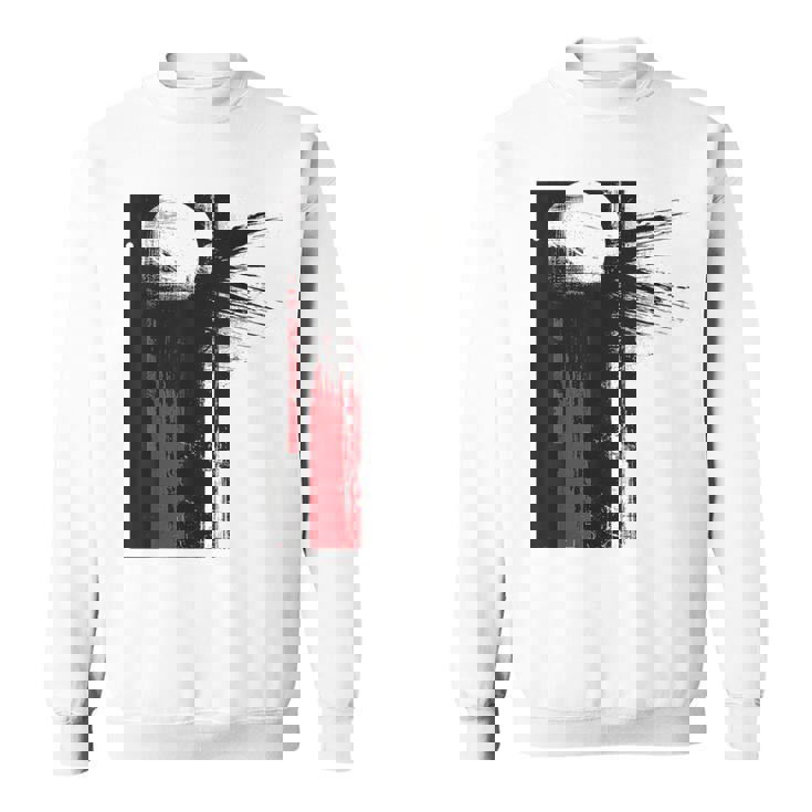 月 抽象 モチーフ 描画 アートワーク 絵画 月 スウェットシャツ