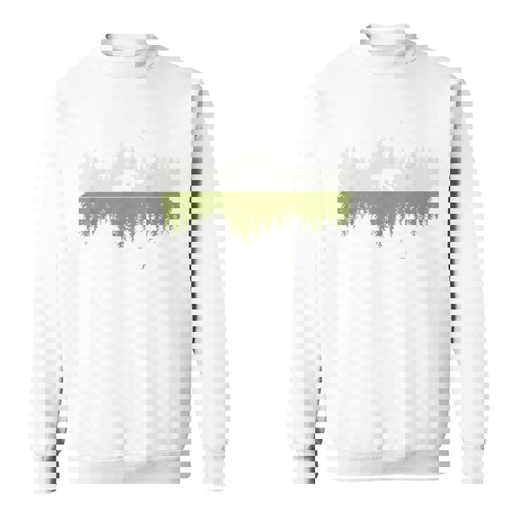 木 反射 クマ 野生動物 森 自然 動物 アウトドア スウェットシャツ