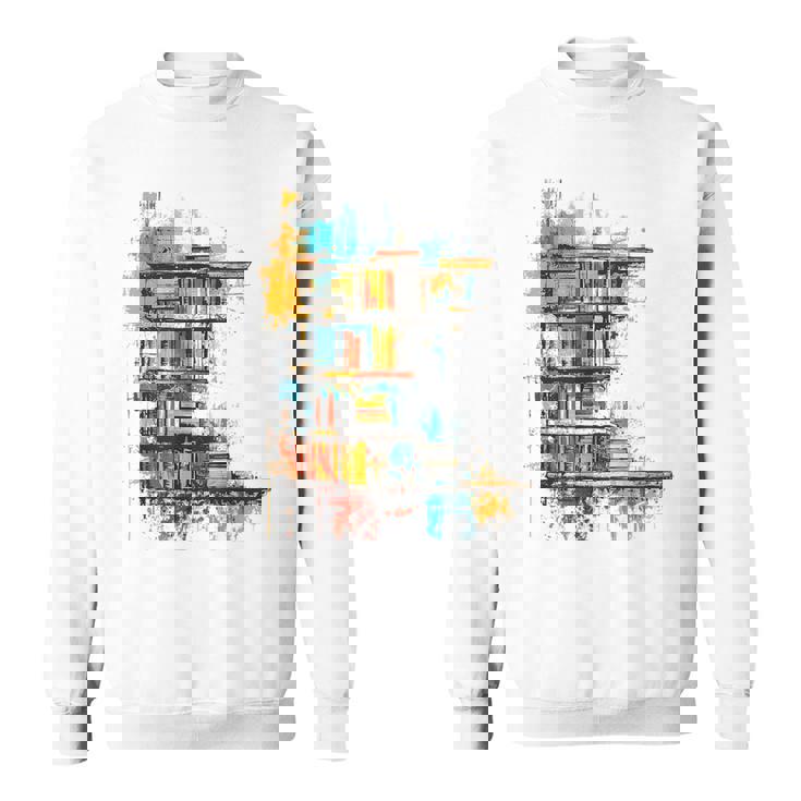 本 抽象的 グラフィック デッサン イラスト 絵画 本 スウェットシャツ