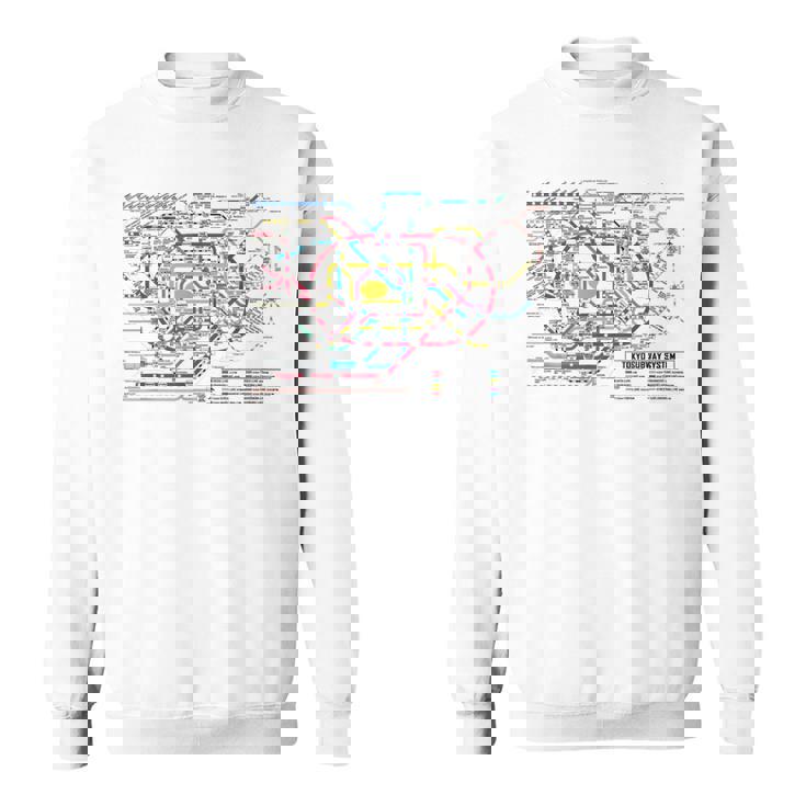 東京地下鉄地図 地図 東京地下鉄 スウェットシャツ