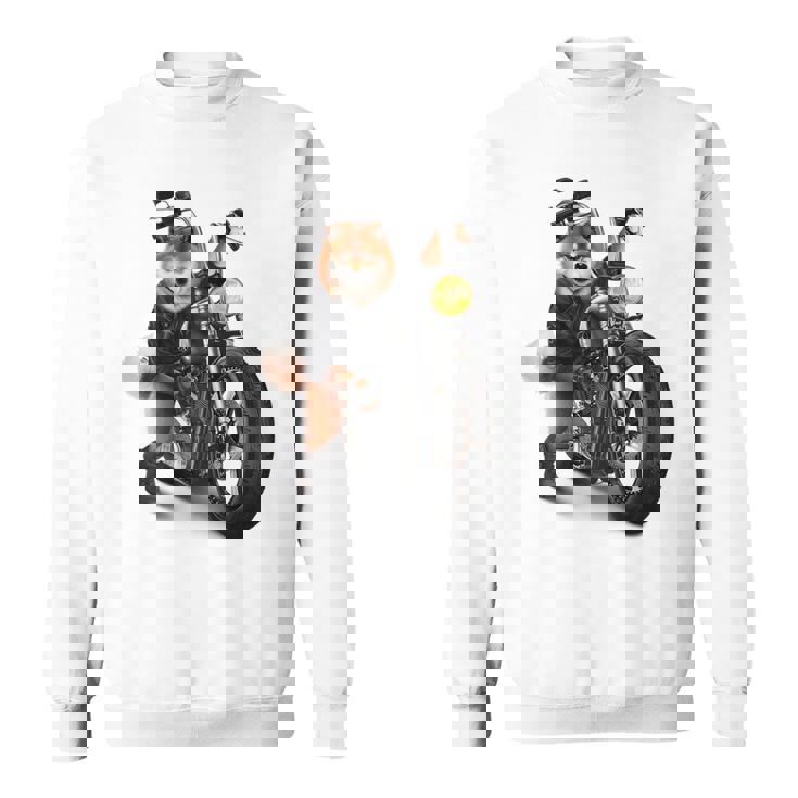 柴犬 いばけん 犬 バイク バイカー スウェットシャツ