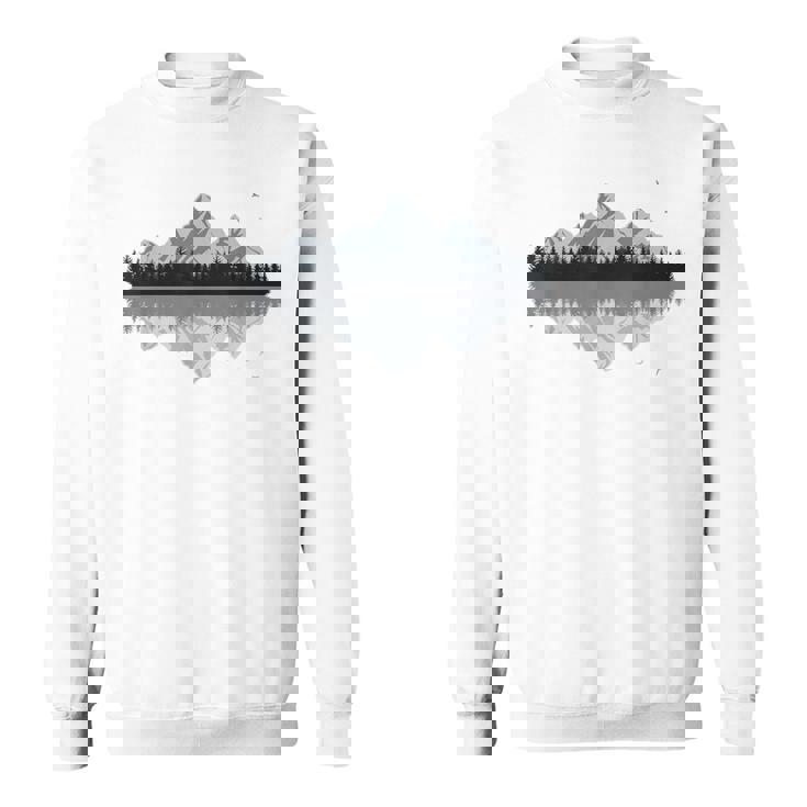 森 山 反射 野生動物 自然 ハイキング ハイカー スウェットシャツ