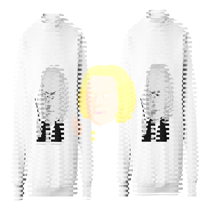 楽しい音楽コンダクターシャツ クールバッハ クラシカル音楽作曲家 スウェットシャツ