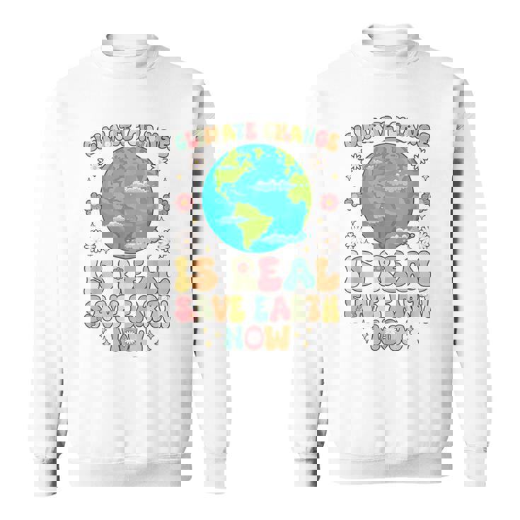 気候変動は本当の地球を救う地球の日 スウェットシャツ