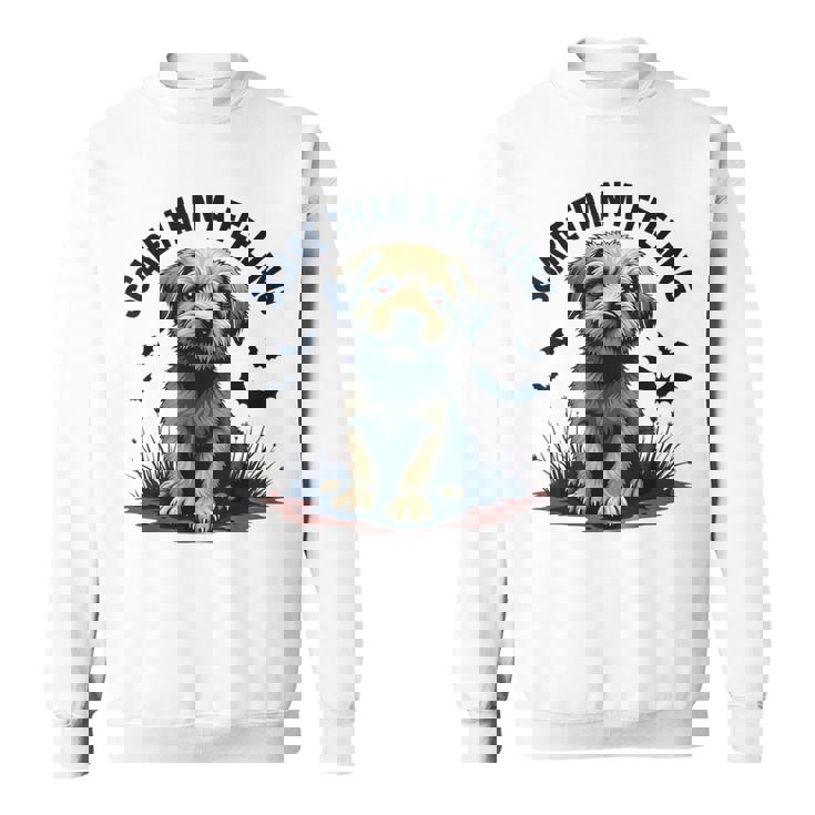 気持ちより怖い愛らしい子犬 スウェットシャツ