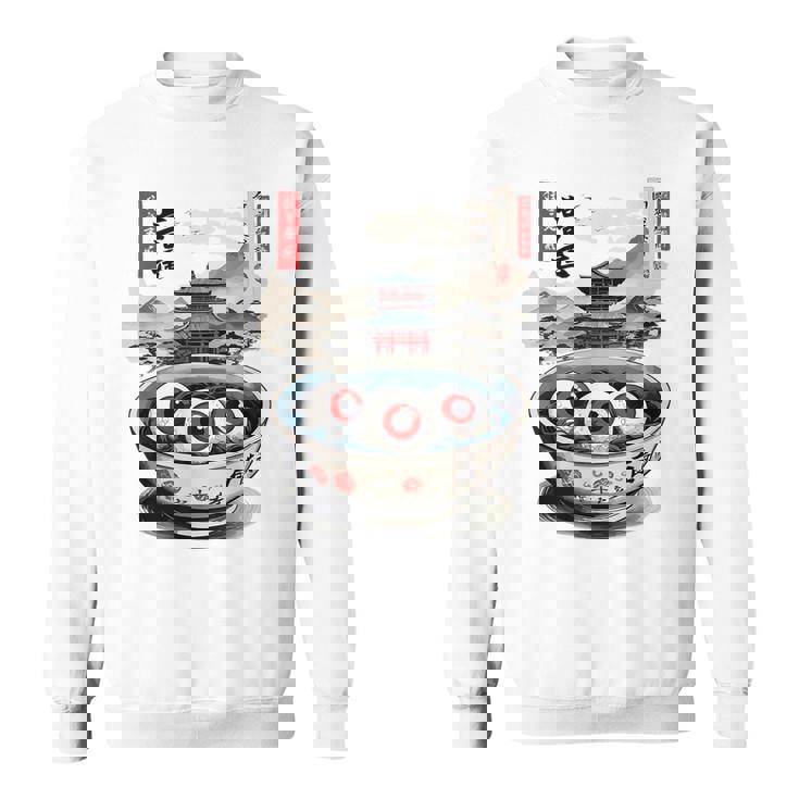 浮世絵ジャパン オカルトホラー ハロウィン 妖怪ラーメン エステ スウェットシャツ