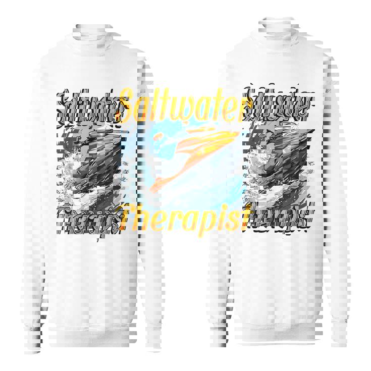 海水療法士ジェットスキー愛好家 スウェットシャツ