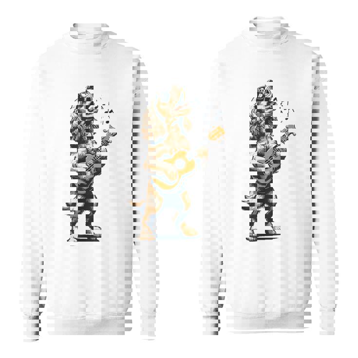 犬 演奏 ギター 歌う アメリカン コッカー スパニエル 面白い スウェットシャツ