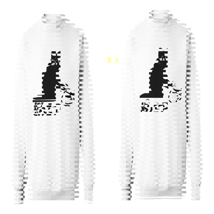 おもしろ 猫好き 猫飼い 猫 ネコ ねこ 黒猫 くろねこ好き 面白い サプライズ ギフト にゃんこ かわいい 長袖tシャツ スウェットシャツ