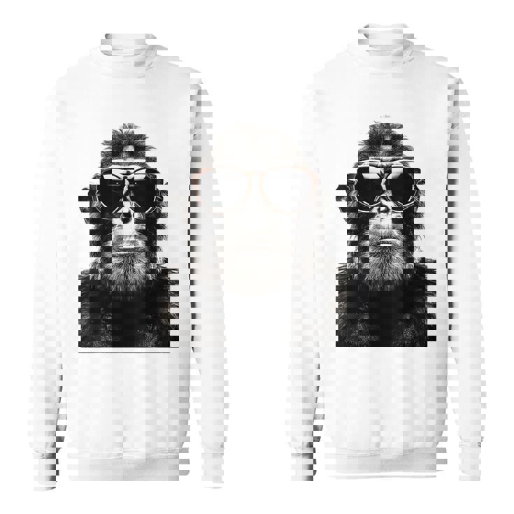 猿の恋人 アート 図面 動物 抽象 グラフィック 猿 スウェットシャツ