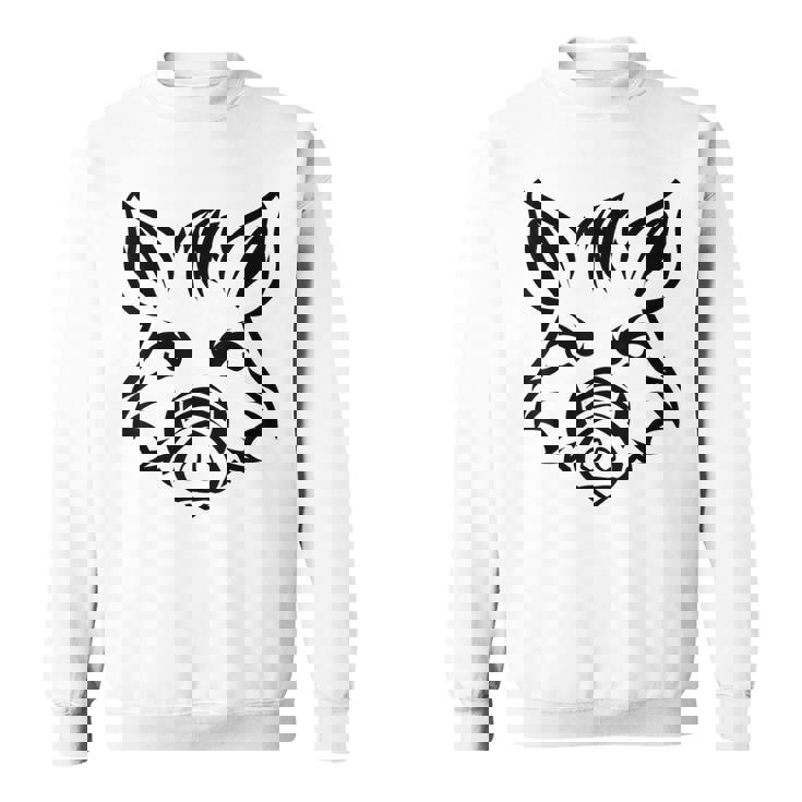 獣 小さなイノシシ 動物 かわいい シンプル ユーモア イノシシ スウェットシャツ