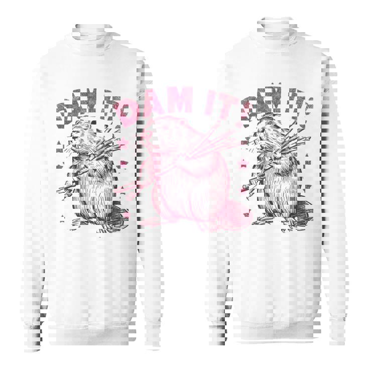 皮肉なビーバー スウェットシャツ