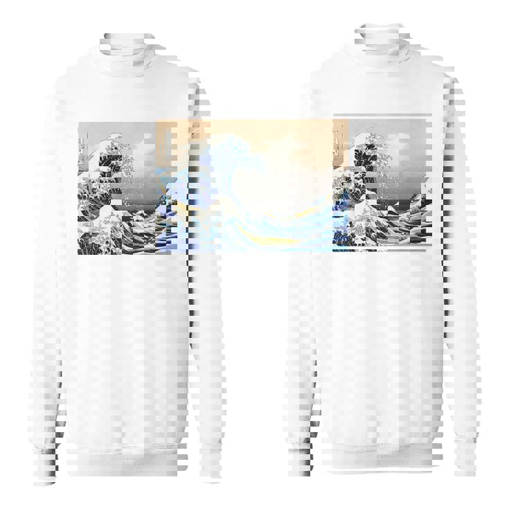 神奈川沖大波 北斎 日本美術 スウェットシャツ