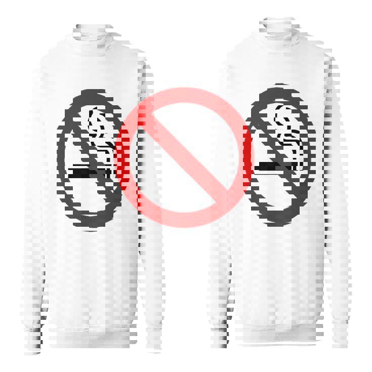 禁煙シンボル ノベルティ 禁煙サイン スウェットシャツ