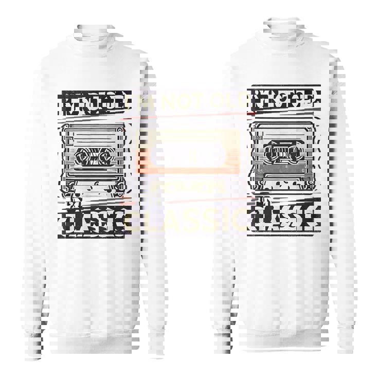 私は老けていない 私はクラシック 面白いレトロ テクニック スウェットシャツ