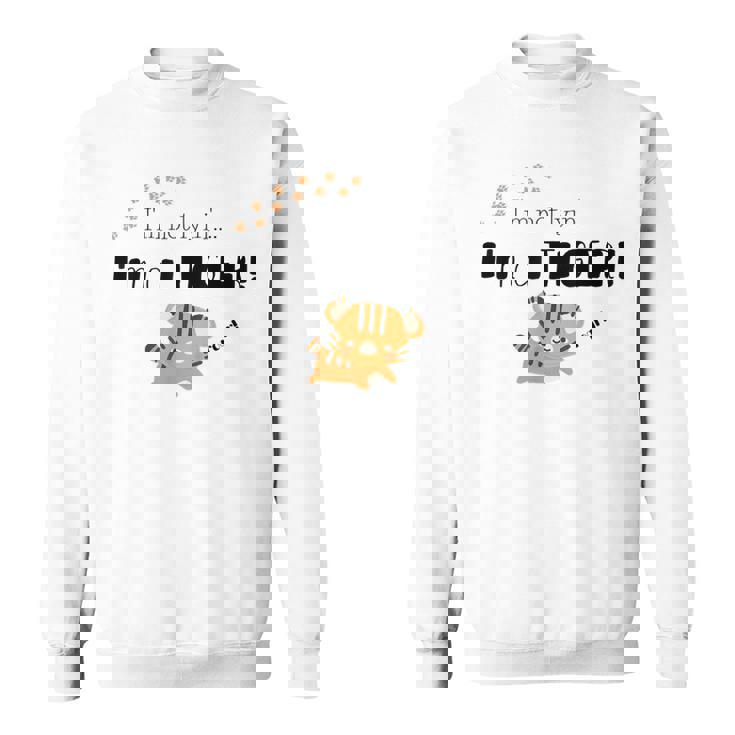 私は虎だ！ロア！ スウェットシャツ