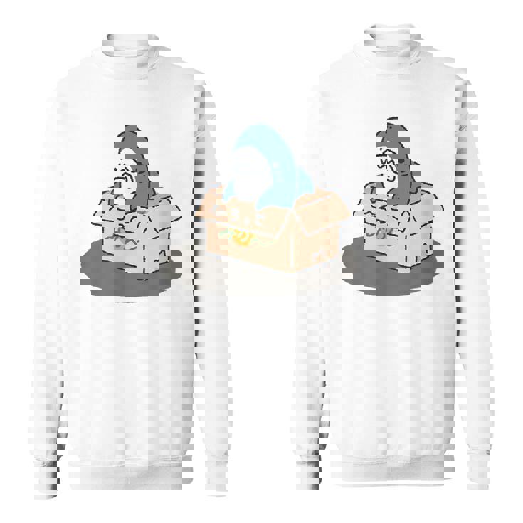 箱入りサメ スウェットシャツ