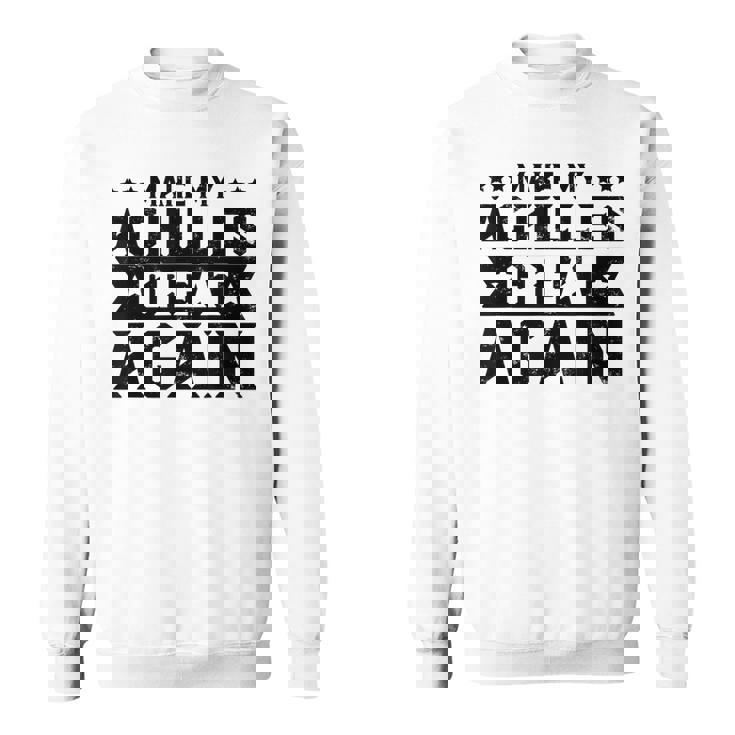 素晴らしいアキレス腱膝アパレル スウェットシャツ