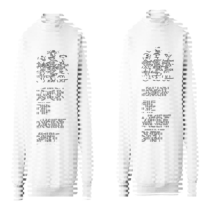 縄文・古来の精神。Tomodachi 土偶 遮光器土偶 ハート形土偶 仮面の女神 宇宙人 はにわ シュール シンプル スウェットシャツ