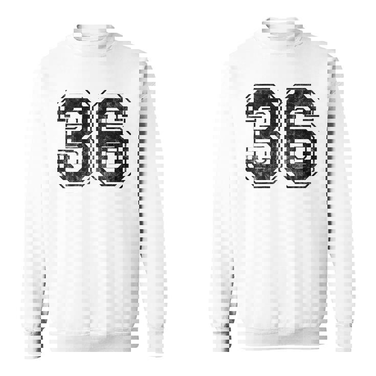 背中に36番。 スウェットシャツ