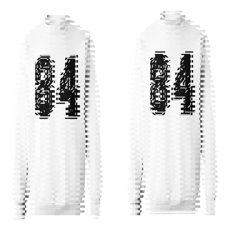 背番号 84 チーム短大スポーツ背番号付きユニフォーム スウェットシャツ